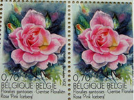 Scented Rose Stamps from Belgium