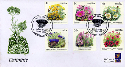 Rose Stamps from Malta